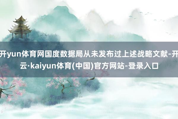 开yun体育网国度数据局从未发布过上述战略文献-开云·kaiyun体育(中国)官方网站-登录入口