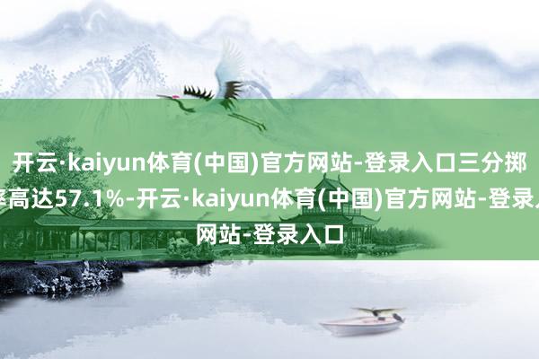 开云·kaiyun体育(中国)官方网站-登录入口三分掷中率高达57.1%-开云·kaiyun体育(中国)官方网站-登录入口